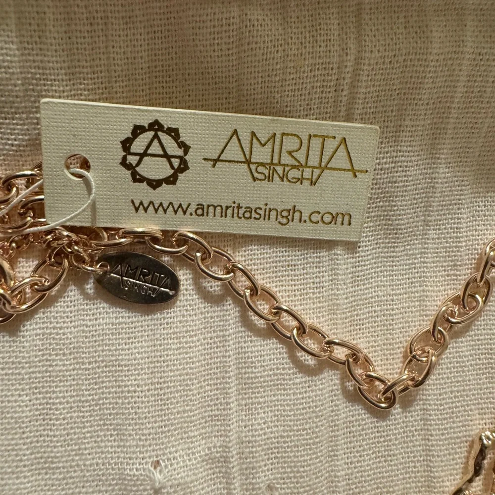 Amrita Singh Rose Gold Filigree Necklace